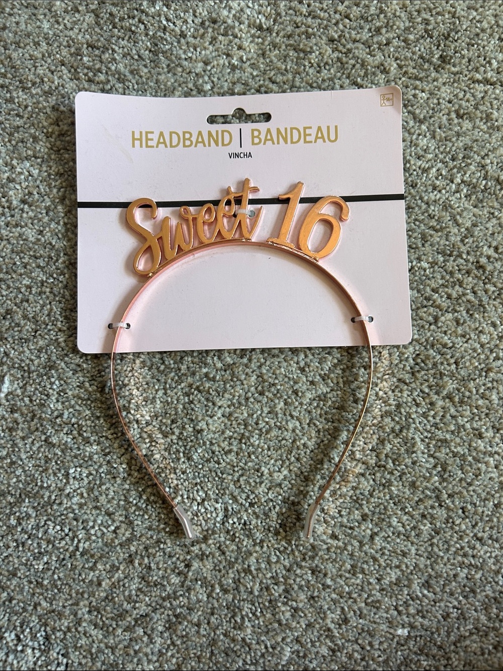 Amscan Rose Gold 'Sweet 16' Party Headband